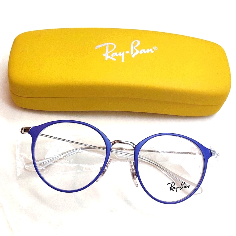 Ray-Ban Youth Eyeglass Frames NWOT Purple/Silver Retro Look 43 18 130
